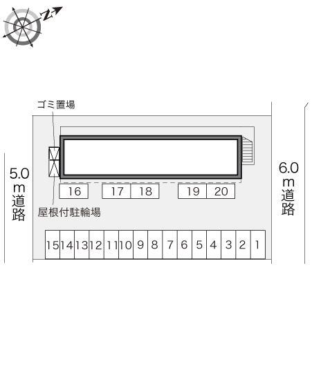 はなまき(18057)の駐車配置図