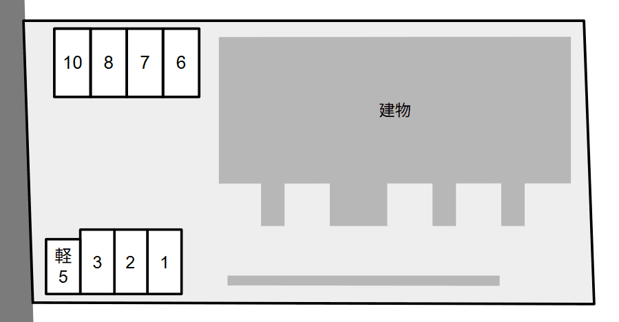 Ｓｕｎｒｉｓｅ敷地外別駐車場の駐車配置図