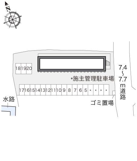 ｅｖｅｒｇｒｅｅｎ(17761)の駐車配置図