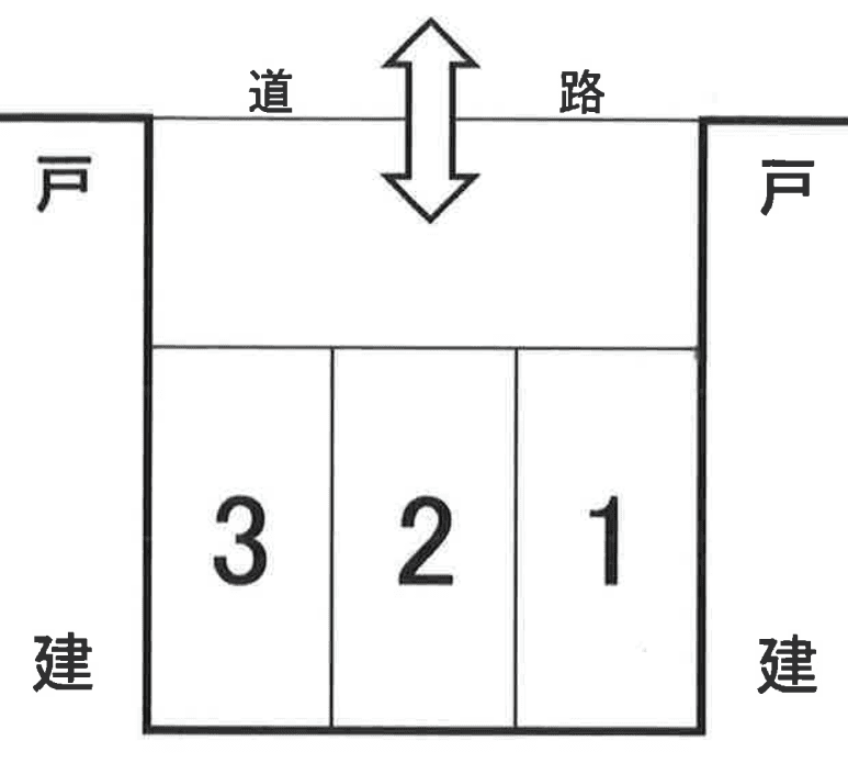 アレイパーキングの駐車配置図