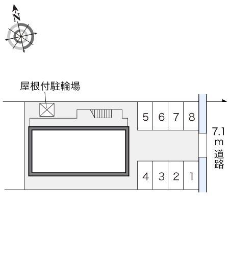 クワルト高木(13354)の駐車配置図