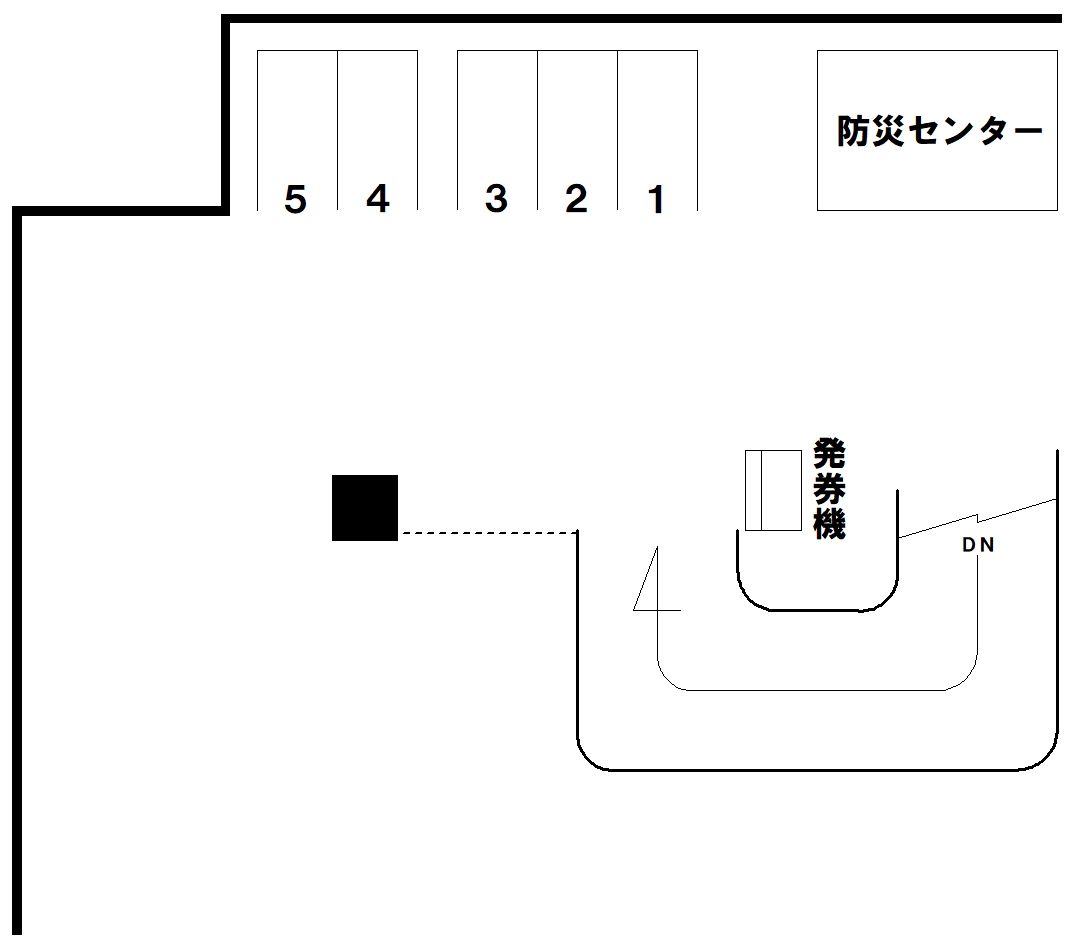 成増アクト１の駐車配置図