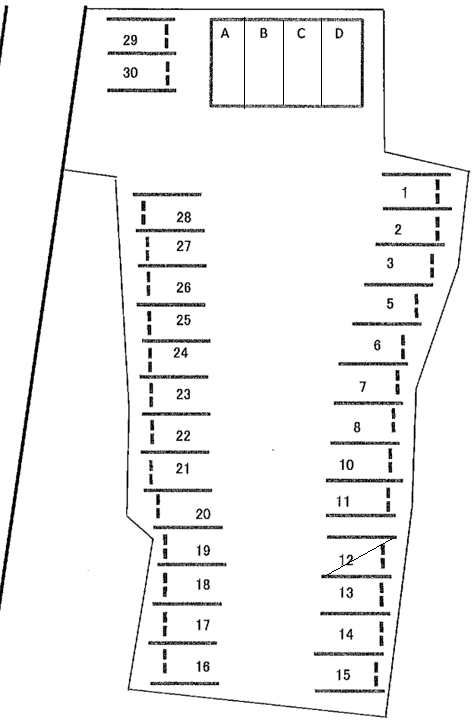 ＮＯ．２５の駐車配置図