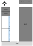 中常三島町２丁目Ｖパーキングの駐車場
