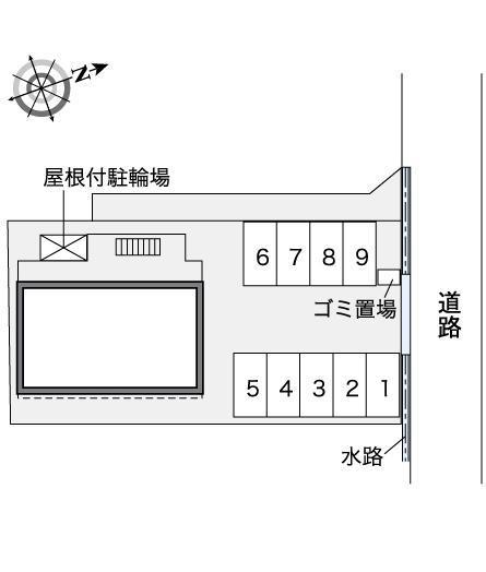 平七屋(35613)の駐車配置図