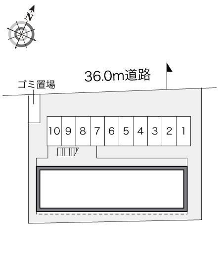 クレール　Ｍ(20662)の駐車配置図