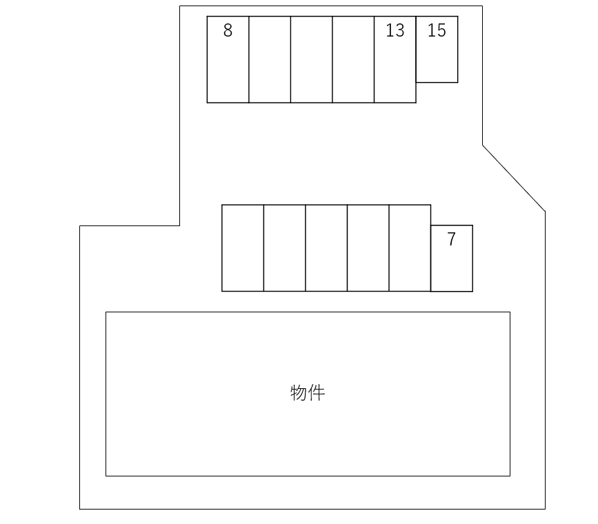 ｅｓｐｏｉｒ・Ⅲ別駐車場の駐車配置図