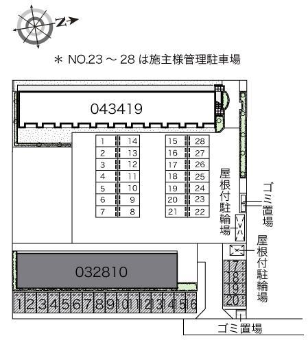 プリート(32810)の駐車配置図