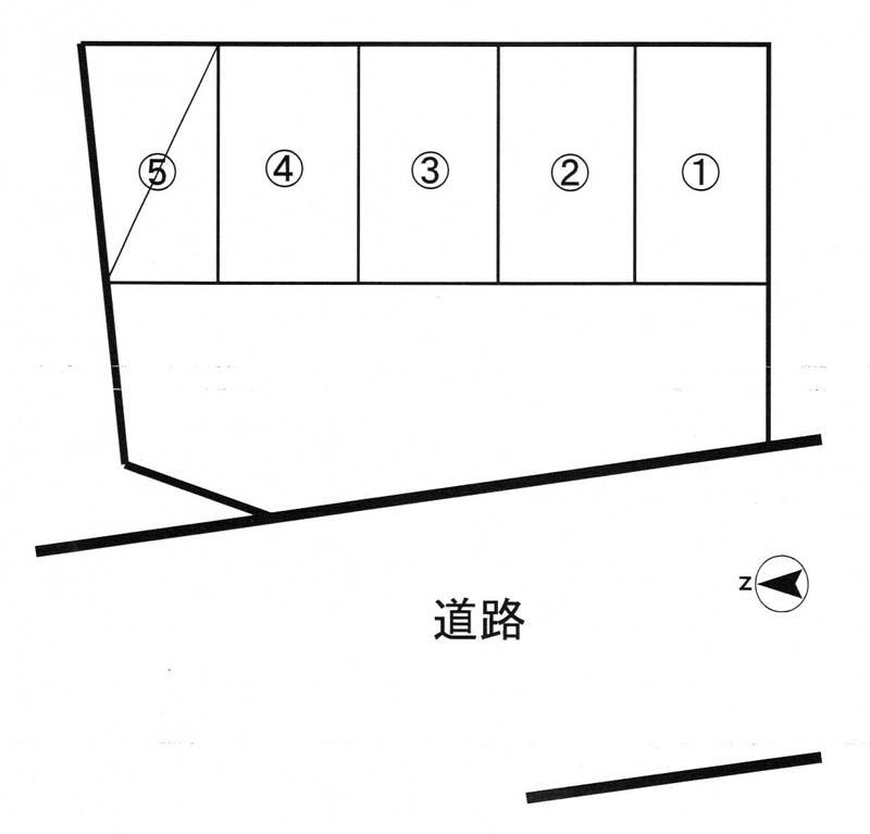 神崎第２駐車場の駐車配置図