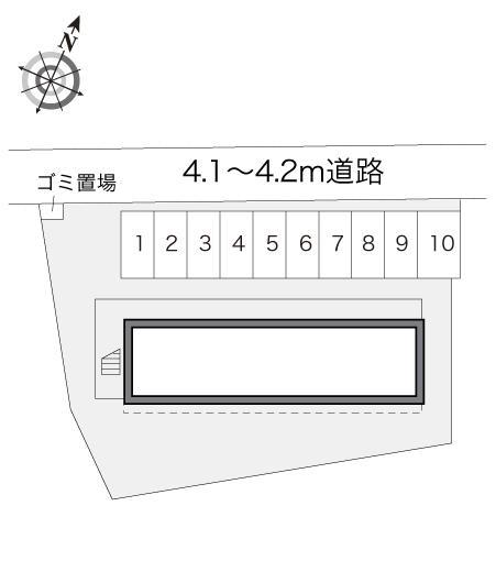 グリーン(16113)の駐車配置図