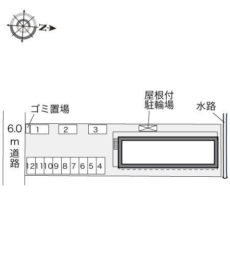 クレセント(31714)の駐車配置図
