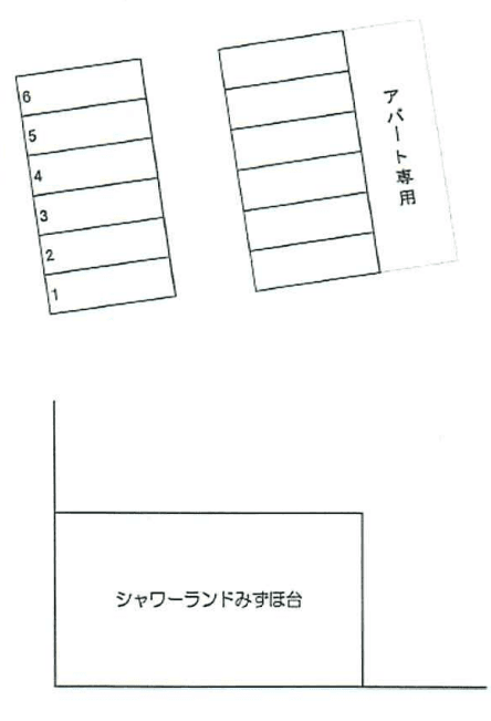 第二渡辺パーキングの駐車配置図