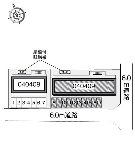 リヴェールⅢ(40409)の駐車配置図