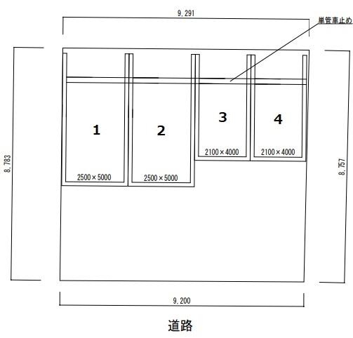 岩田企画第一駐車場の駐車配置図