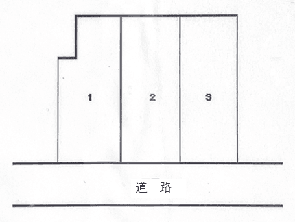 浅沼駐車場の駐車配置図