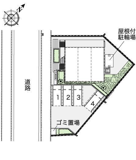 パティオ宮前(43820)の駐車配置図