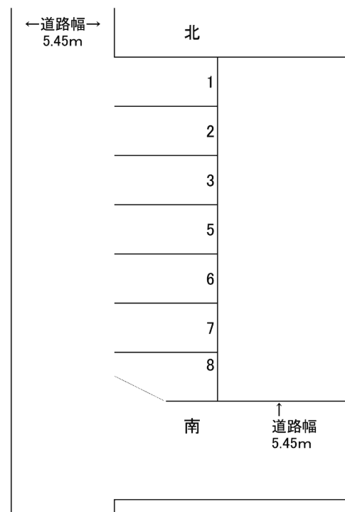 高木町2-12-1駐車場の駐車配置図
