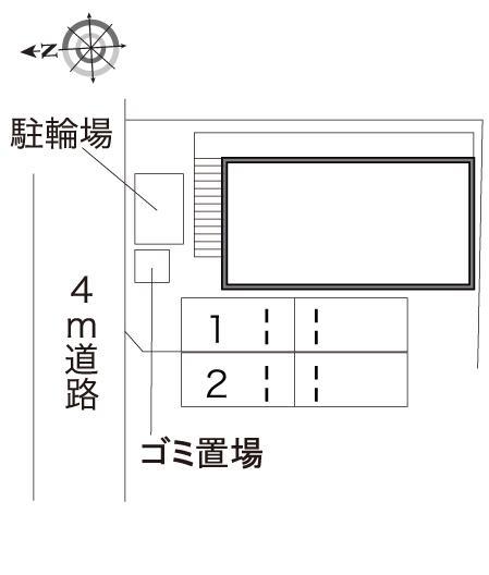 アプリコットⅡ(15995)の駐車配置図
