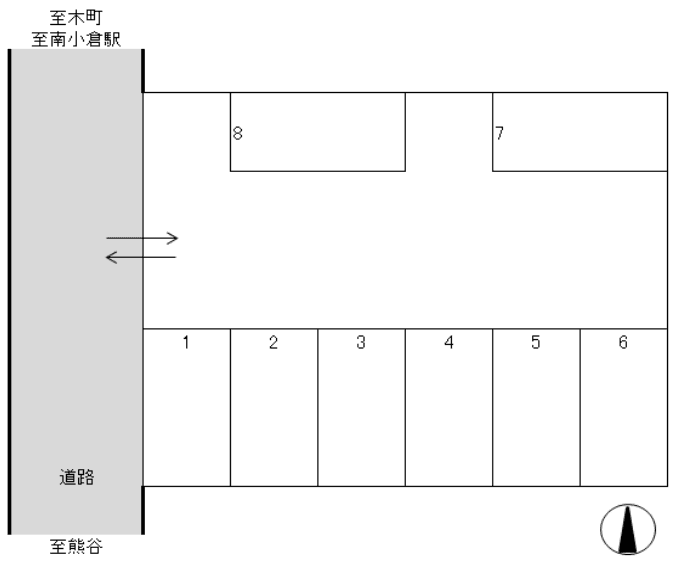 新高田一丁目吉田駐車場の駐車配置図