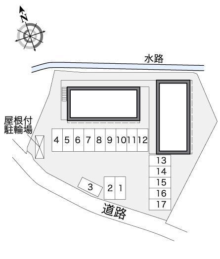 ウイング　ポートⅡ(36186)の駐車配置図