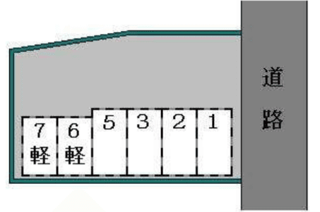 笠原岡部パーキングの駐車配置図