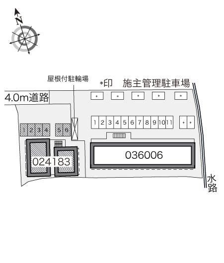 大阪狭山(24183)の駐車配置図
