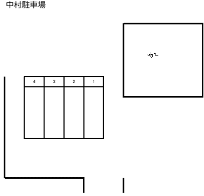 中村駐車場の駐車配置図