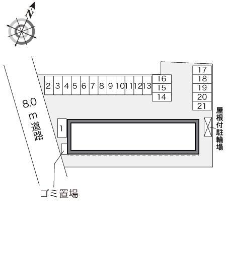ふるさと(33156)の駐車配置図