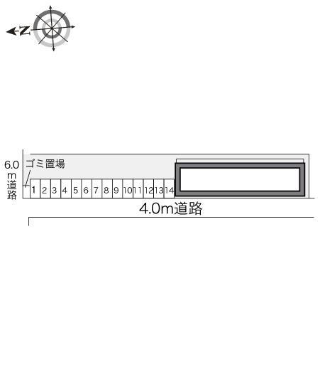 エスポワール佐古(23419)の駐車配置図