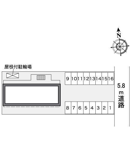 アンソレイユ(38793)の駐車配置図