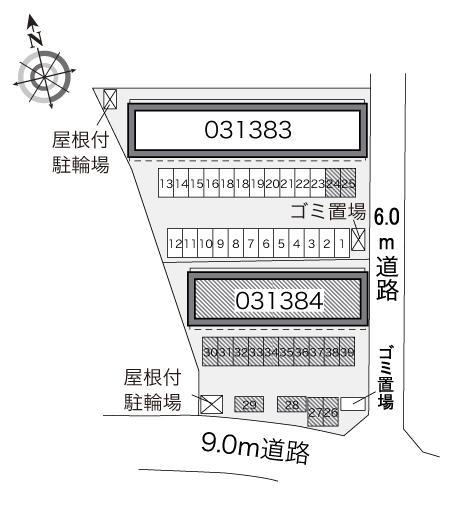 ロハス　Ｂ(31384)の駐車配置図