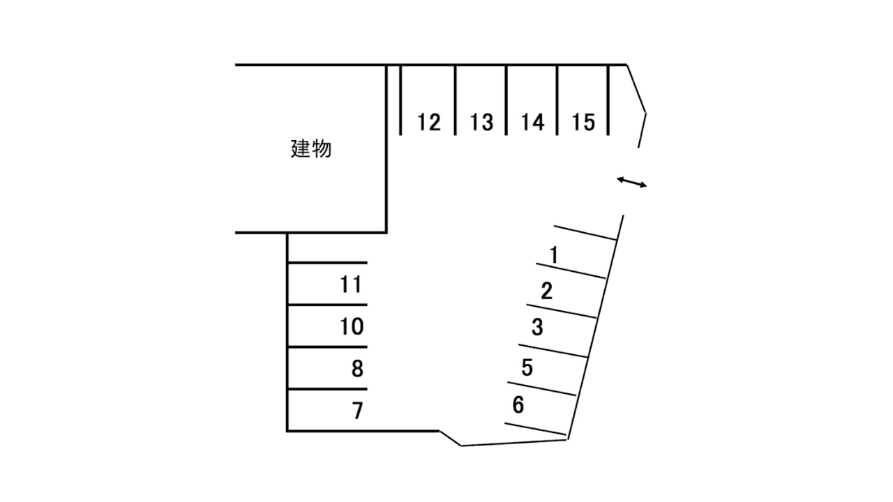 向が丘ヨコチパーキングの駐車配置図