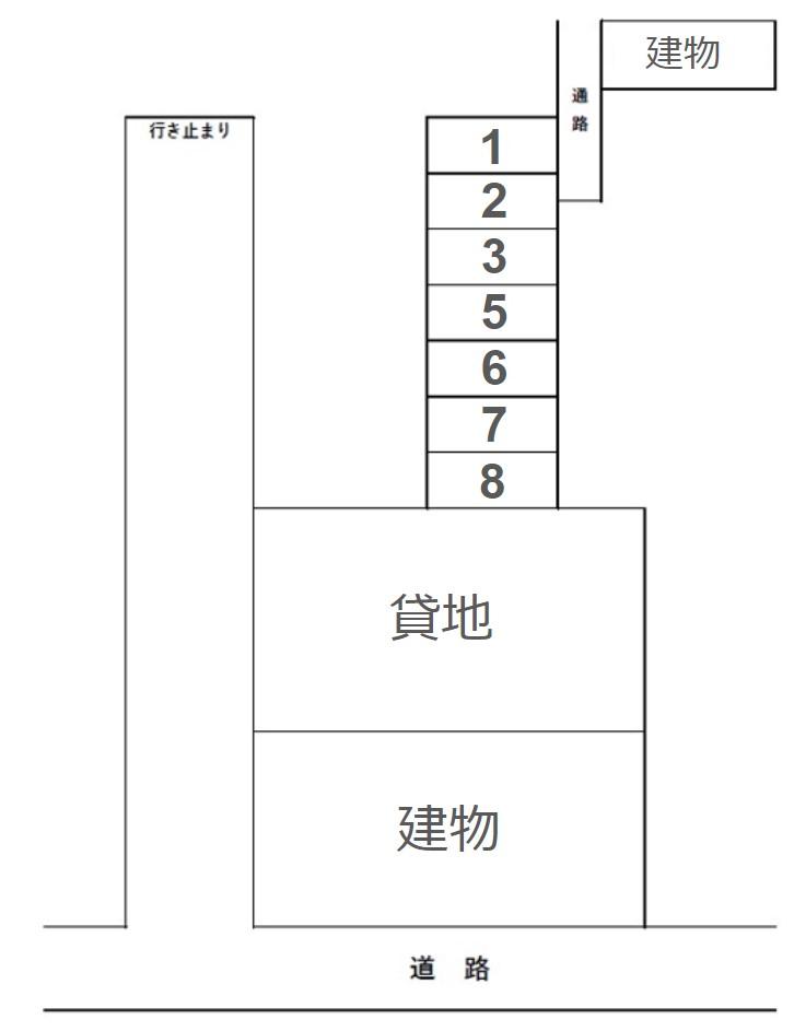 MJKパーキングⅠの駐車配置図