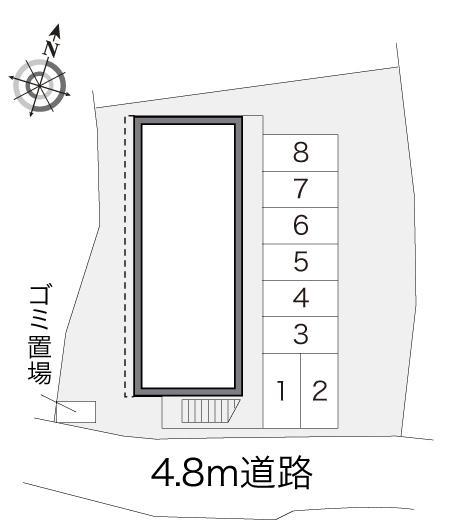 吉住Ⅱ(16813)の駐車配置図