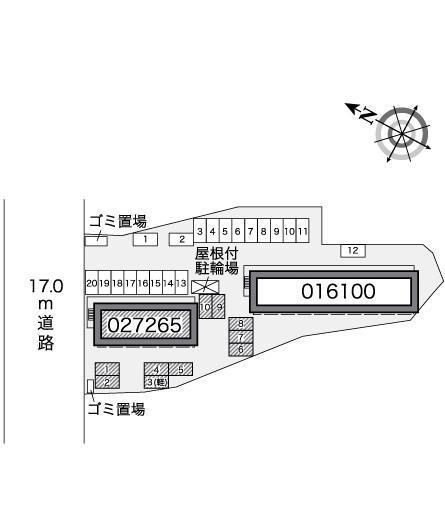 ＨＯＮＡＭＩ(27265)の駐車配置図