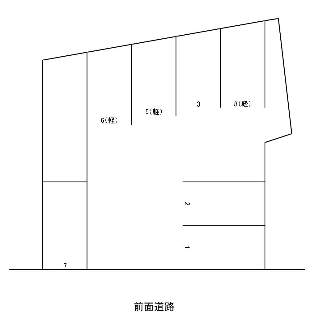 グランイル月極駐車場の駐車配置図