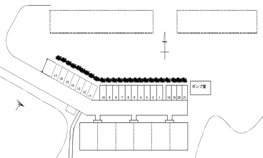太白_１地区の駐車配置図