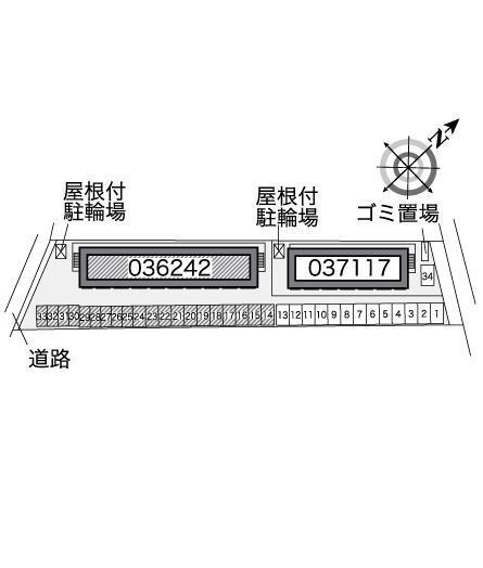大平ＫⅠ(36242)の駐車配置図