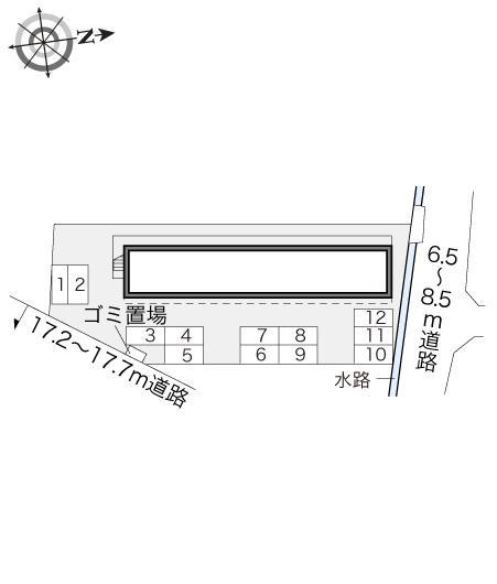 エクレール鬼無(16621)の駐車配置図