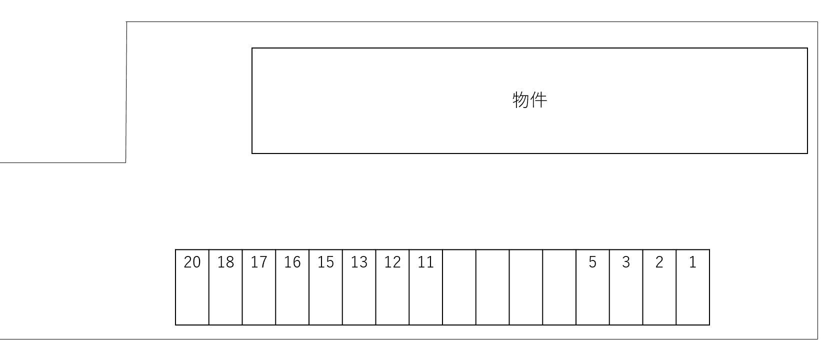 Ｊｕｐｉｔｅｒの駐車配置図