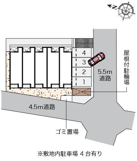 クレイノはなみずきⅡ(56590)の駐車配置図