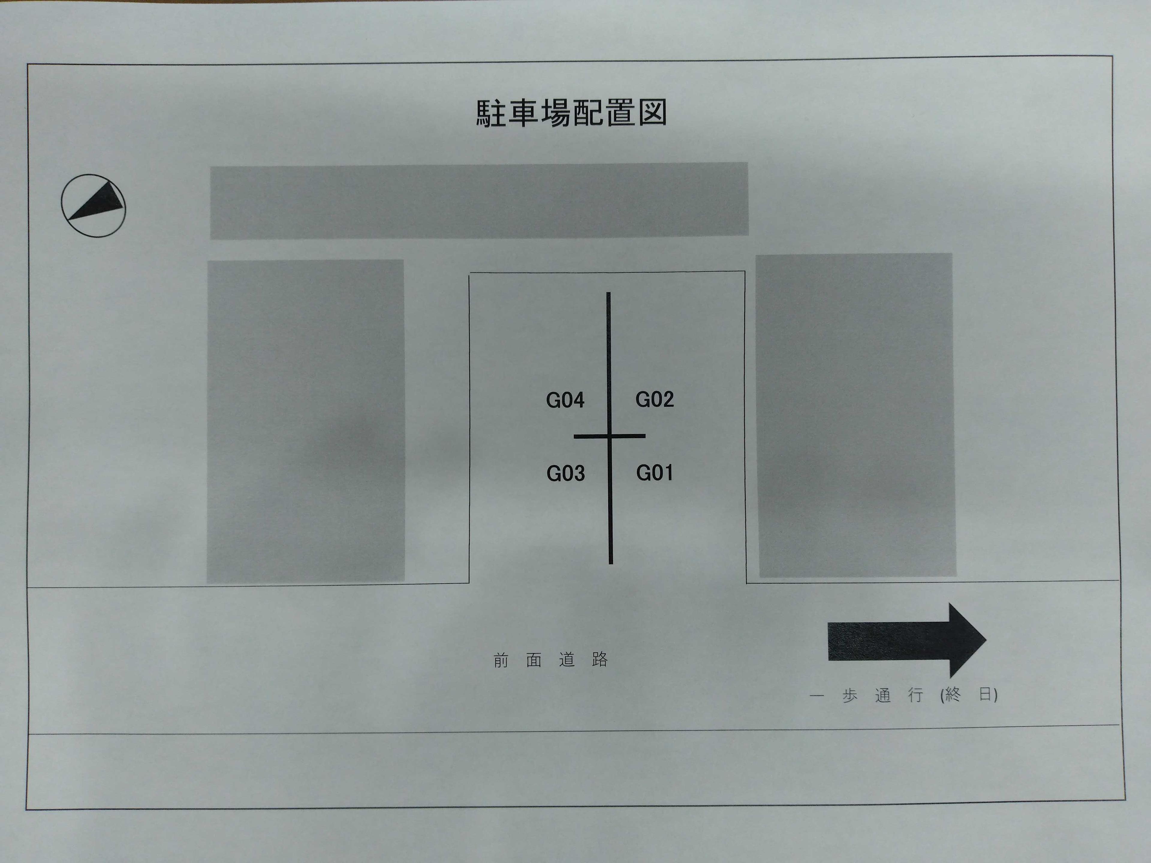 大浦町伊藤パーキングの駐車配置図