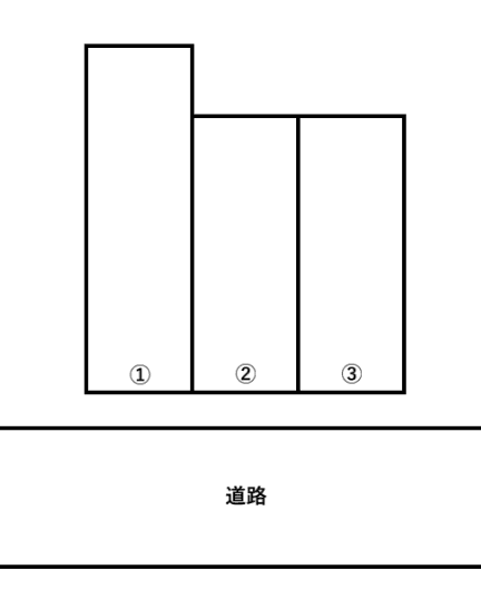 花園町第６駐車場 ⑪の駐車配置図