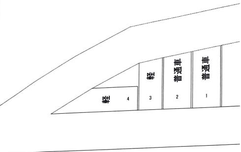 田中駐車場の駐車配置図