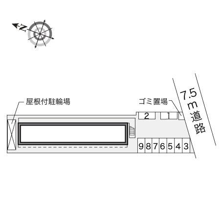 フローラ(14489)の駐車配置図
