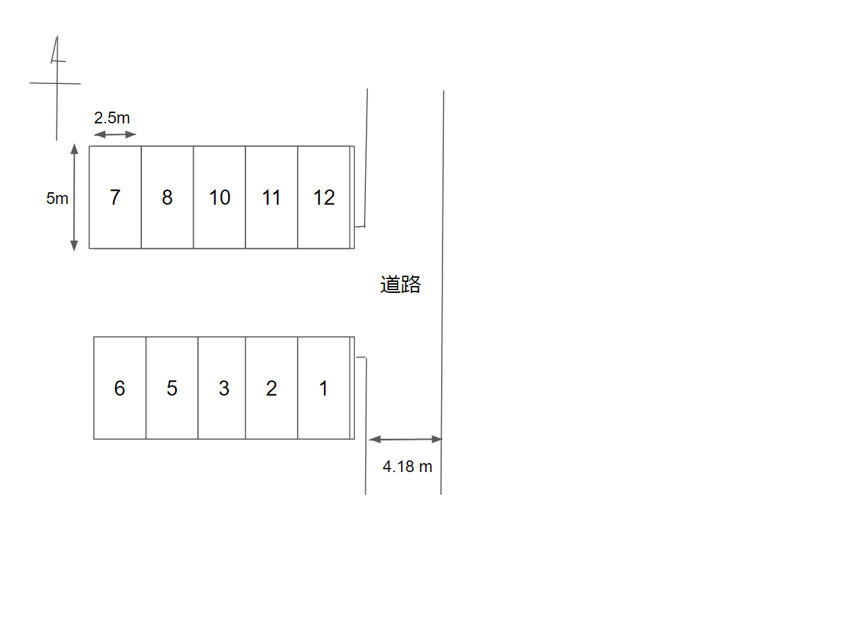 ＫＡ’ＵＬＵＭＩの駐車配置図