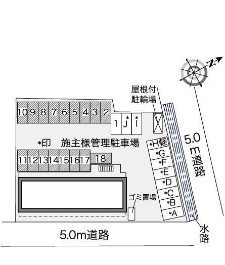 桜木(35688)の駐車配置図