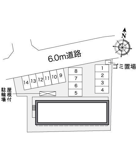 ＮＡＲＵＳＨＩＭＡ(26292)の駐車配置図