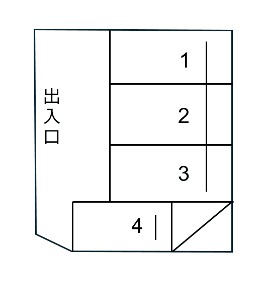 株式会社エネサンス関東駐車場の駐車配置図