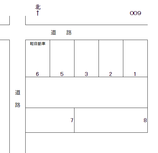 岩倉－9の駐車配置図
